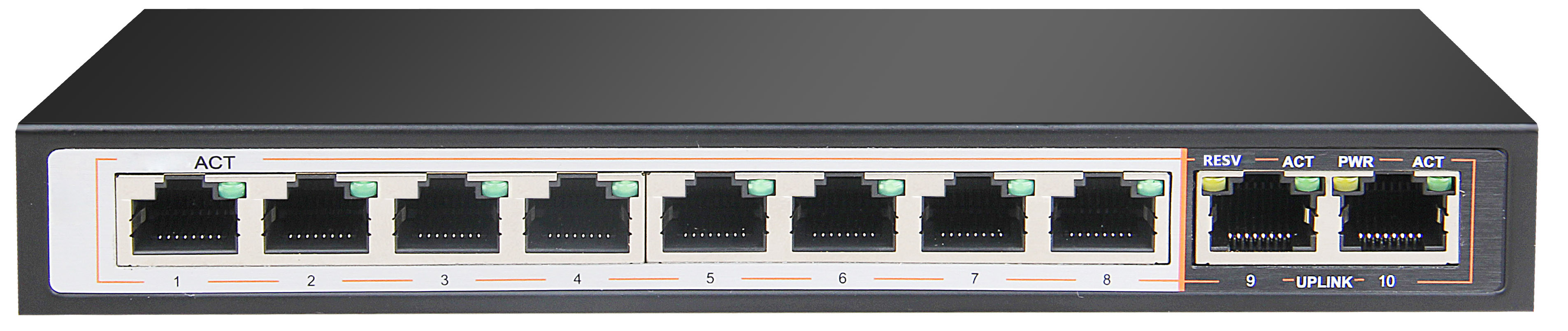 LUPUSNET - 10 Channel PoE Switch